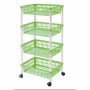 Vegetable trolley Tontarelli Mito 4 Green 40 x 29 x 18 cm (12 Units) by Tontarelli, Shelves and supports - Ref: S2228238, Pri...