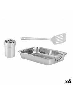 Set de Fuentes de Cocina Desechable Redondo Aluminio 25 x 8 x 25 cm (12 Unidades) | Tienda24 Tienda24.eu