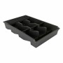 Cutlery Organiser Tontarelli Bella plus Black 43,6 x 28,7 x 7,13 cm (6 Units) by Tontarelli, Shelves and supports - Ref: S222...