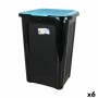 Balde de Lixo Tontarelli Coverline Azul 44 L Preto 38,5 x 34,5 x 54,5 cm (6 Unidades) de Tontarelli, Lixo e reciclagem - Ref:...