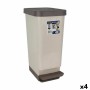 Pedal bin Tontarelli Moda Brown (4 Units) by Tontarelli, Wastebaskets - Ref: S2228291, Price: 78,20 €, Discount: %