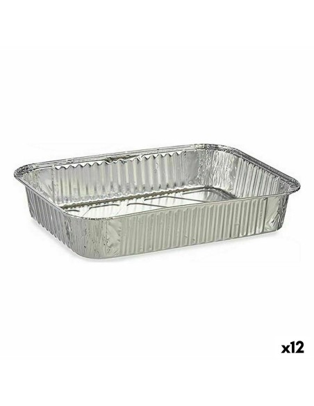 Conjunto de tabuleiros de cozinha Descartável Alumínio 22 x 15,6 x 4,8 cm (12 Unidades) | Tienda24 Tienda24.eu