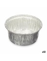 Ensemble de plats pour la cuisine Jetable Rond Aluminium 8,5 x 8 x 8,5 cm (12 Unités) | Tienda24 Tienda24.eu