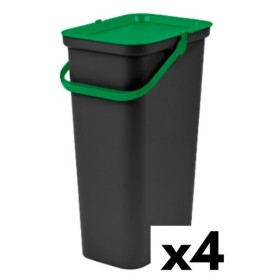 Poubelle recyclage Tontarelli Moda 38 L Vert (4 Unités) de Tontarelli, Ordures et recyclage - Réf : S2228303, Prix : 46,84 €,...