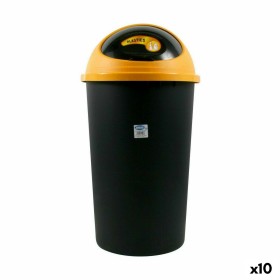 Rubbish Bin Tontarelli Coverline Blue 44 L Black 38,5 x 34,5 x 54,5 cm (6 Units) | Tienda24 - Global Online Shop Tienda24.eu