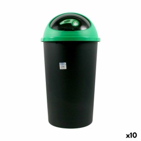 Balde de Lixo Tontarelli Big hoop Preto Verde 50 L 39 x 39 x 72 cm (10 Unidades) de Tontarelli, Lixo e reciclagem - Ref: S222...