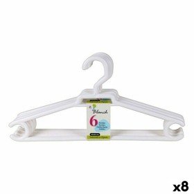 Set of Clothes Hangers Max Home White Wood Steel 44,5 x 23 x 1 cm 10 Pieces (6 Units) | Tienda24 - Global Online Shop Tienda24.eu