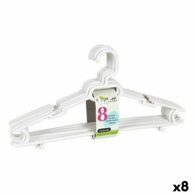 Set of Clothes Hangers Max Home White Wood Steel 44,5 x 23 x 1 cm 10 Pieces (6 Units) | Tienda24 - Global Online Shop Tienda24.eu