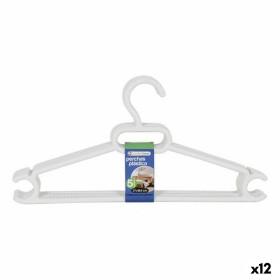 Cabides Ruth Dem Ruth Branco Plástico 5 Peças 37 x 18,5 x 3 cm (12 Unidades) de Dem, Cabides - Ref: S2228404, Preço: 11,62 €,...