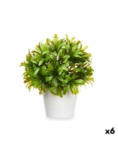 Planta Decorativa Hojas Redonda Plástico 11 x 15 x 11 cm (6 Unidades) | Tienda24 Tienda24.eu