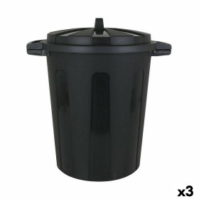 Cubo para la Basura Dem 100 L Negro 64 x 54 x 68 cm (3 Unidades) de Dem, Basura y reciclaje - Ref: S2228492, Precio: 33,96 €,...