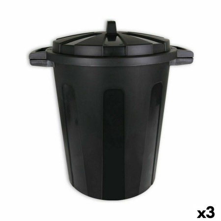 Abfalleimer Dem 70 L Schwarz 56 x 45 x 60 cm (3 Stück) | Tienda24 - Global Online Shop Tienda24.eu