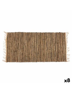 Tappeto Nero Naturale 70 x 1 x 140 cm (8 Unità) da Gift Decor, Tappeti - Ref: S3629700, Precio: 80,83 €, Descuento: %