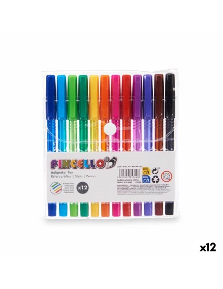 Set de Bolígrafos Multicolor (12 Unidades) | Tienda24 Tienda24.eu