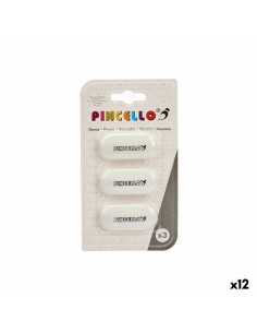 Conjunto de Borrachas Branco (12 Unidades) de Pincello, Corretores e borrachas - Ref: S3629720, Precio: 11,35 €, Descuento: %