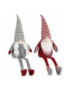 Figura Decorativa Gorro de Papá Noel Espumillón Blanco Rojo Polipropileno PET 17 x 23 x 9,5 cm (12 Unidades) | Tienda24 Tienda24.eu