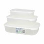 Set di 3 scatole porta pranzo Tontarelli Family Bianco Rettangolare 29,6 x 19,8 x 7,7 cm (20 Unità) di Tontarelli, Conservazi...