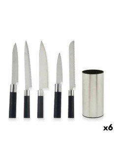 Juego de Cuchillos de Cocina y Soporte Quid Baobab (5 pcs) Marrón Metal | Tienda24 Tienda24.eu