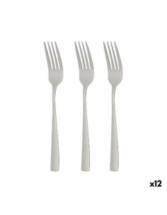 Fork Set Silver Stainless steel 2,5 x 21,3 x 0,3 cm (12 Units) by Kinvara, Forks - Ref: S3629769, Price: €20.36, Discount: %