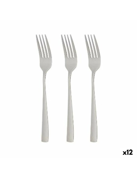 Ensemble de Fourchettes Argenté Acier inoxydable 2,5 x 21,3 x 0,3 cm (12 Unités) | Tienda24 Tienda24.eu