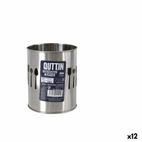 Organizador de Talheres Quttin Quttin Aço inoxidável ø 10,3 x 12,2 cm (12 Unidades) de Quttin, Prateleiras e estantes - Ref: ...