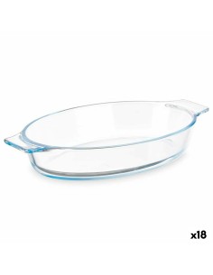 Teglia da Cucina Con manici Trasparente Vetro Borosilicato 800 ml 27 x 4,5 x 15,8 cm (18 Unità) da Vivalto, Piatti e teglie -...