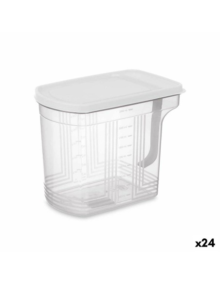 Organizador para Nevera Gris Transparente Plástico 2,5 L 20,5 x 17 x 13 cm (24 Unidades) | Tienda24 Tienda24.eu