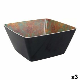 Saladier Viejo Valle Goji Mélamine Noir 25 x 25 x 12 cm (3 Unités) de Viejo Valle, Bols et tasses - Réf : S2228809, Prix : 31...