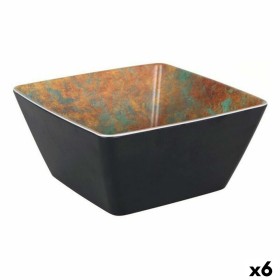 Salatschüssel Viejo Valle Melamine Schwarz 19 x 19 x 9 cm (6 Stück) von Viejo Valle, Schalen und Schüsseln - Ref: S2228811, P...