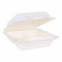 Set Viejo Valle Porta pranzo 3 Compartimenti Bianco 22,5 x 20,5 x 7,7 cm (4 Unità) (50 pcs) di Viejo Valle, Conservazione di ...