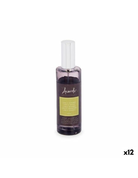 Diffusore Spray Per Ambienti Lime Zenzero 70 ml (12 Unità) da Acorde, Spray profumati per la stanza - Ref: S3629910, Precio: ...