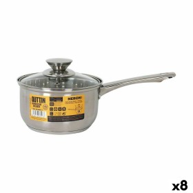 Saucepan with Lid Quttin New Neron Steel 33 x 17,5 x 10 cm (8 Units) by Quttin, Saucepans - Ref: S2228827, Price: 60,22 €, Di...