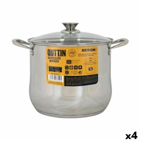 Casserole avec couvercle en verre Quttin New Neron Acier 23,8 x 19,3 cm (4 Unités) | Tienda24 - Global Online Shop Tienda24.eu