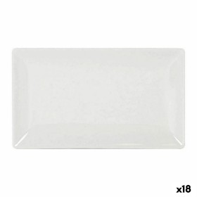 Serving Platter La Mediterránea Elite Rectangular 25 x 15 x 2 cm (18 Units) (25 x 15 cm) by La Mediterránea, Plates and dishe...