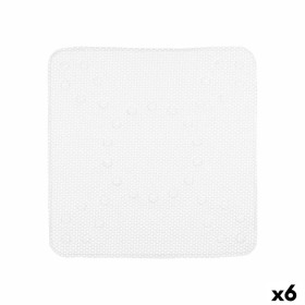 Non-slip Shower Mat White PVC 53 x 52,5 x 1 cm (6 