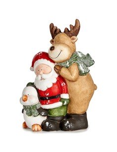 Statua Decorativa Natale Bianco Marrone Nero Verde Ceramica 14 x 37,5 x 27,5 cm da Krist+, Natale - Ref: S3629989, Precio: 27...