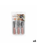 Cutlery Set Stainless steel Plastic Pink Silver (6 Units) | Tienda24 Tienda24.eu