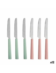 Ensemble de Couteaux Vert Rose Argenté Acier inoxydable Plastique (12 Unités) de Kinvara, Couteaux - Ref: S3630017, Precio: 1...