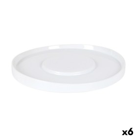 Prato de Jantar Bidasoa Ikonic Branco Cerâmica 20,2 x 19,7 cm (6 Unidades) (Pack 6x) | Tienda24 - Global Online Shop Tienda24.eu