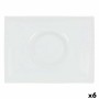 Plato Llano Inde Gourmet Porcelana Blanco 29,5 x 22 x 3 cm (6 Unidades) de Inde, Platos y fuentes - Ref: S2228933, Precio: 31...