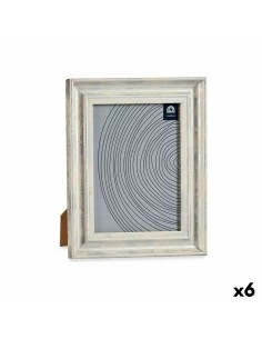 Fotorahmen Romimex Weiß Mango-Holz Holz MDF 2 x 18 x 13 cm | Tienda24 Tienda24.eu