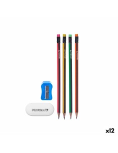 Set di Matite Temperamatite Gomma da cancellare (12 Unità) da Pincello, Materiali da disegno - Ref: S3630110, Precio: 13,35 €...