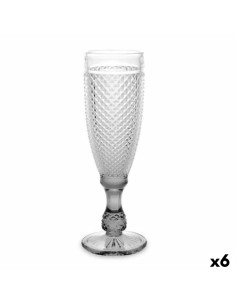 Coupe de champagne Exotic Verre Bleu 6 Unités (170 ml) | Tienda24 Tienda24.eu