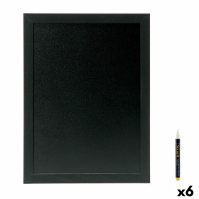 Ardoise Securit Woody Teck Mural Noir 40 x 30 cm de Securit, Panneaux signalétiques - Réf : S2229036, Prix : 85,00 €, Remise : %