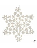 Décorations de Noël Étoile Nacre noire 31,5 x 32 x 0,1 cm (24 Unités) | Tienda24 Tienda24.eu