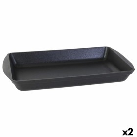 Fuente de Cocina Inde Hierro Fundido Negro 50 x 30 x 6,5 cm (2 Unidades) de Inde, Platos y fuentes - Ref: S2229154, Precio: 3...