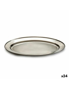 Ensemble à apértif DKD Home Decor Noir Naturel Bambou Plastique Grès Ardoise Cottage 33 x 19,7 x 3,5 cm (4 pcs) | Tienda24 Tienda24.eu