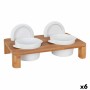 Support Inde Casserole x 2 Bambou Porcelaine 29 x 18 x 6 cm (6 Unités) | Tienda24 - Global Online Shop Tienda24.eu