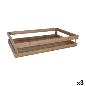 Boîte de rangement Inde Bambou 53 x 32,5 x 10 cm (3 Unités) de Inde, Boîtes et coffres de rangement - Réf : S2229185, Prix : ...