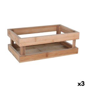 Scatola portaoggetti Inde Bambù 26,5 x 16,2 x 10 cm (3 Unità) di Inde, Scatole e cassapanche - Rif: S2229189, Prezzo: 20,59 €...